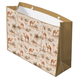 Islamic Gift Bags | Eid Mubarak Camel Palm Desert Groot Cadeauzakje