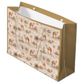 Islamic Gift Bags | Eid Mubarak Camel Palm Desert Groot Cadeauzakje (Voorkant Gekanteld)