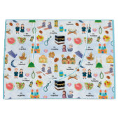 Islamic Gift Bags | Eid Mubarak Muslim Boy Present Groot Cadeauzakje (Voorkant)