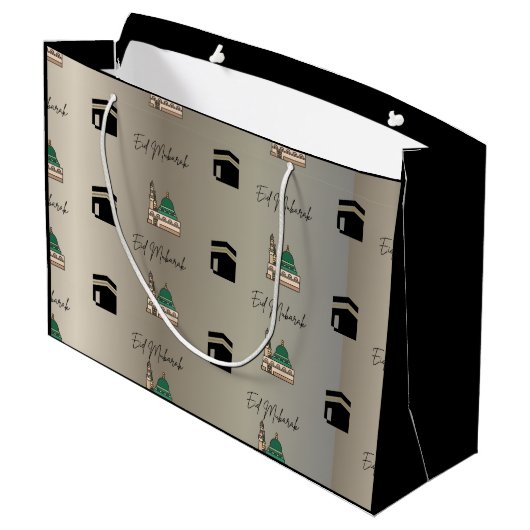 Islamic Gift Bags | Eid Mubarak Presents Groot Cadeauzakje (Achterkant Gekanteld)