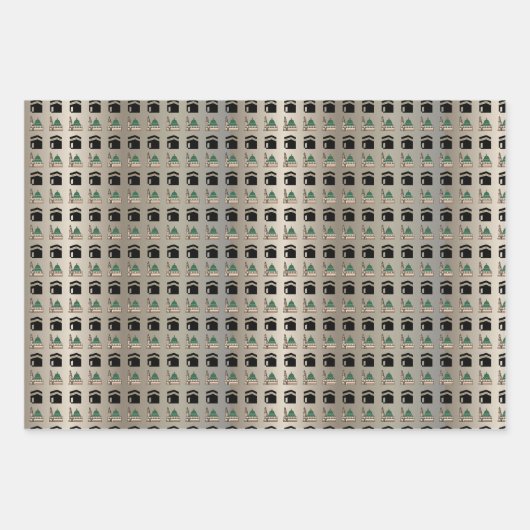Islamic Gift Wrapping Paper – Kaaba & Prophet’s Mo (Voorkant)