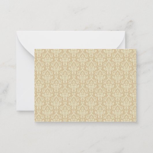 Islamic Lamp Style Hartelijk dank Notitiekaartje (Achterkant)