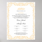 Islamic Marriage Certification Poster (Voorkant)