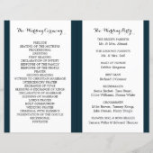 Islamic Mosque Silhouette Wedding Programme (Achterkant)