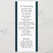 Islamic Mosque Silhouette Wedding Programme Programmakaart (Achterkant)