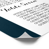 Islamic Mosque Silhouette Wedding Seding Chart Poster (Hoek)