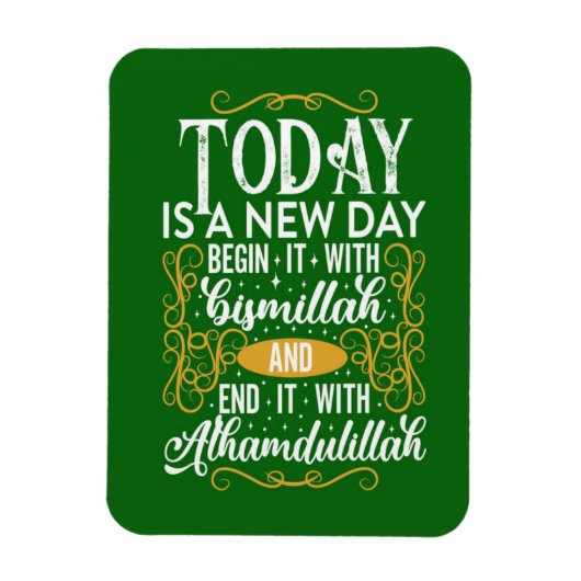 Islamic Muslim Inspirational quote Gift Fridge Magneet (Verticaal)