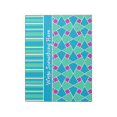 Islamic Pattern and Stripes Notitieblok of Jotter (Linkerzijde)
