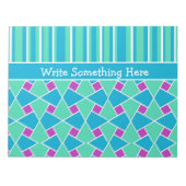Islamic Pattern and Stripes Notitieblok of Jotter (Voorkant)
