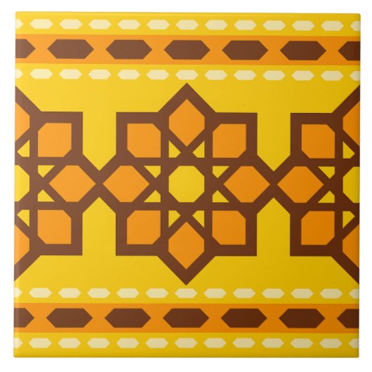 Islamic pattern tile for mosque and home tegeltje (Voorkant)