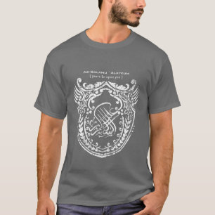 Islamic Shield Gray T-shirt