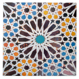 Islamic Star Pattern Ceramic Photo Tile Tegeltje