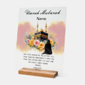 Islamic Umrah Mubarak Acryl Bord (Hoek)