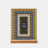 Islamic Wall Art Allah Names Calligraphy Geometric Acryl Bord (Voorkant)