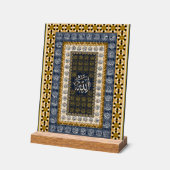 Islamic Wall Art Allah Names Calligraphy Geometric Acryl Bord (Hoek)