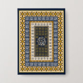 Islamic Wall Art Allah Names Calligraphy Geometric Button (Voorkant)