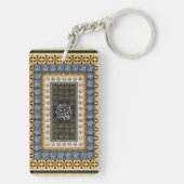 Islamic Wall Art Allah Names Calligraphy Geometric Sleutelhanger (achterkant)