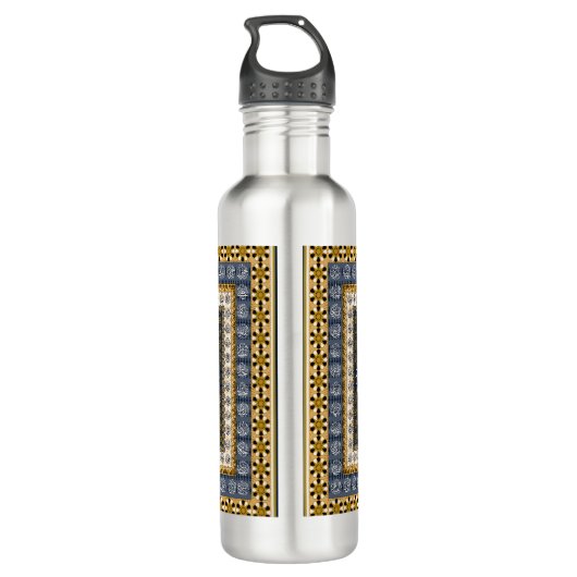 Islamic Wall Art Allah Names Calligraphy Geometric Waterfles (Achterkant)