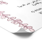 Islamic Wall Art – Arabic Dua & Floral Garlands Poster (Hoek)