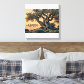 Islamic Wall Art – Olive Tree with Quran Verse . Canvas Afdruk (Insitu (Slaapkamer))
