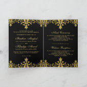 Islamic Weddenschap Black and Gold Foil Damask (Binnen)