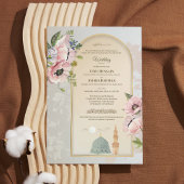 Islamic Wedding Invitation Pink Acrylic Invitation Acryl Uitnodigingen