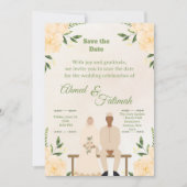 Islamic Wedding Save the Date | Modern Desing (Voorkant)