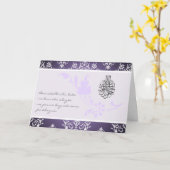 Islamische felicitaties trouwdamask kaart dua (Gele Bloem)