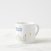 Islamische Halve Maan Ramadan Kareem Typografische Espresso Kop (Voorkant rechts)