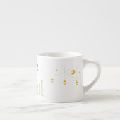 Islamische Halve Maan Ramadan Kareem Typografische Espresso Kop (Rechts)