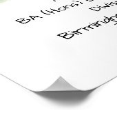 Islamitisch afstuderen diploma poster (Hoek)