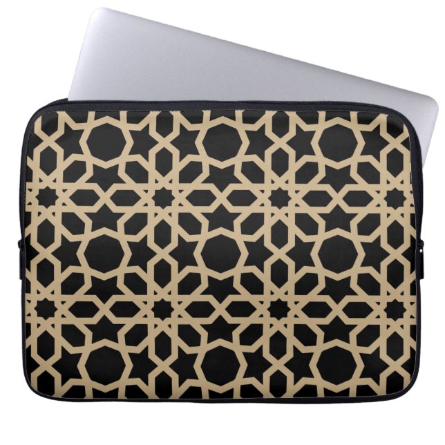 Islamitisch Arabisch Geometrisch Patroonontwerp Ab Laptop Sleeve (Voorkant)