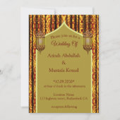 Islamitisch Arabisch huwelijk Kaart (Voorkant)