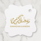 Islamitisch Arabisch Ramadan Kareem Bedankjes Labels (Achterkant)