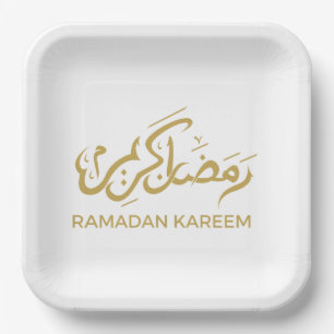 Islamitisch Arabisch Ramadan Kareem Papieren Bordje