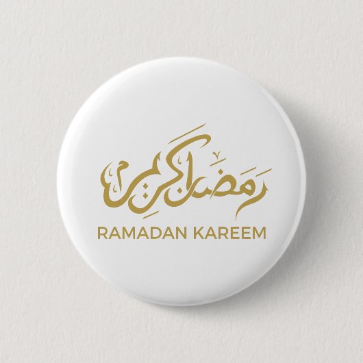 Islamitisch Arabisch Ramadan Kareem Ronde Button 5,7 Cm (Voorkant)