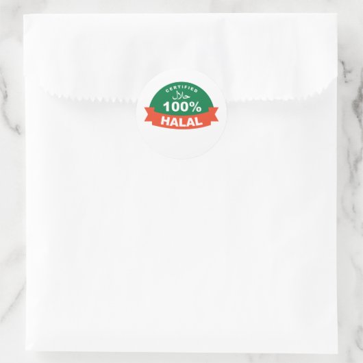 Islamitisch certificaat Halal sticker (Tas)