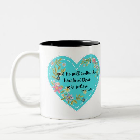 islamitisch citaat tweekleurige koffiemok (Links)