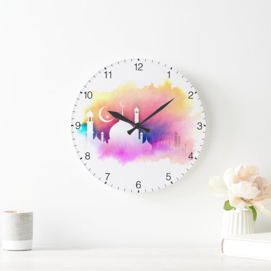 Islamitisch design grote klok (Huis)