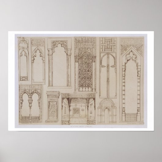 Islamitisch en Moorachtig ontwerp voor pendelaars  Poster (Voorkant)