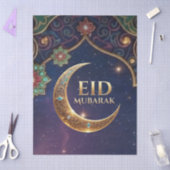 Islamitisch feest Goud en marineblauw Eid Al Adha Tissuepapier (Craft)