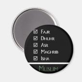 Islamitisch gebed - 5 keer per dag - Moslimdruk Magneet (Voorkant / Achterkant)