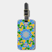 Islamitisch geometrisch bagagelabel (Voorkant verticaal)