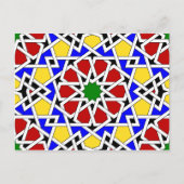 Islamitisch geometrisch briefkaart (Voorkant)