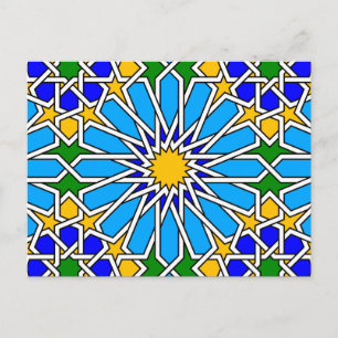 Islamitisch geometrisch briefkaart