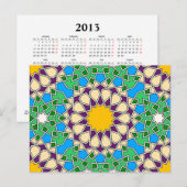 Islamitisch geometrisch briefkaart (Voorkant / Achterkant)