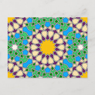 Islamitisch geometrisch briefkaart