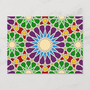 Islamitisch geometrisch briefkaart