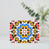 Islamitisch geometrisch briefkaart (Staand voorkant)