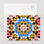 Islamitisch geometrisch briefkaart (Voorkant / Achterkant)